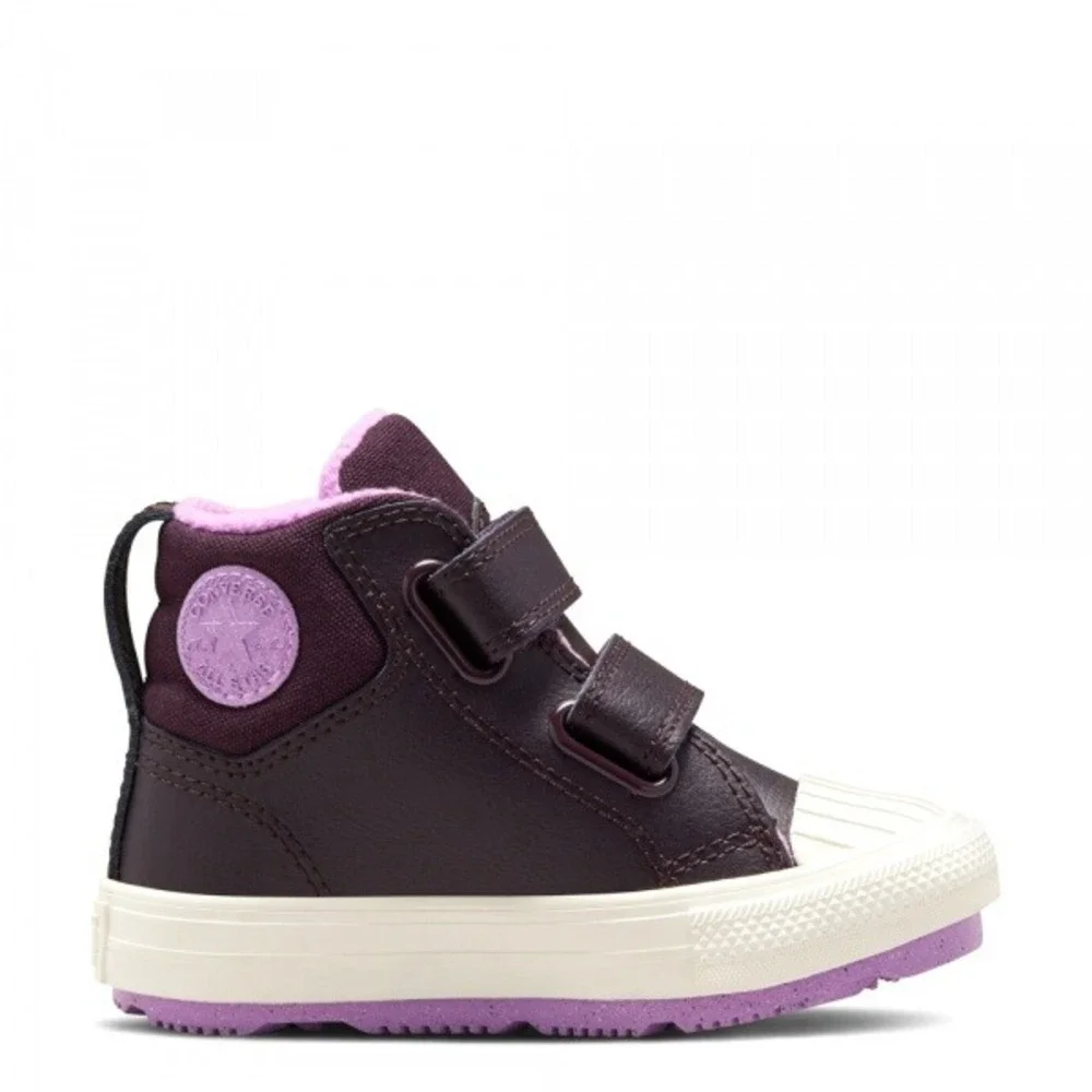 Converse Chuck Taylor All Star‎ Berkshire Sneaker Boot  Purple Leather Toddler 7